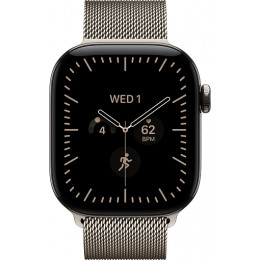 Apple Watch Series 12 42mm Natural Titanium Case with Milanese Loop Natural