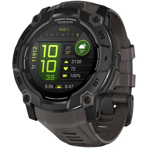 Garmin Instinct 3 50 Amoled Black with Charcoal Silicone