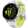 Garmin Forerunner 970 Whitestone Titanium Whitestone/Translucent Amp Yellow Silicone