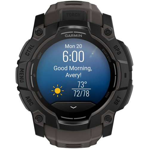 Garmin Instinct 3 50 Amoled Black with Charcoal Silicone