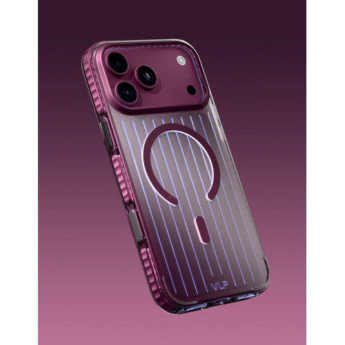 Чехол Защитный VLP Pulse Case c MagSafe для iPhone 18 Pro, темно-вишневый