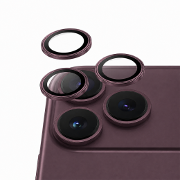 Защитное стекло на линзы Keephone Calvin для iPhone 18 Pro / 18 Pro Max, Burgundy