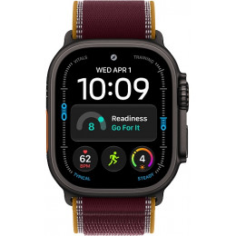 Apple Watch Ultra 4 (2026) 49mm Black Titanium Case with Burgundy Trail Loop