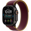 Apple Watch Ultra 4 (2026) 49mm Black Titanium Case with Burgundy Trail Loop