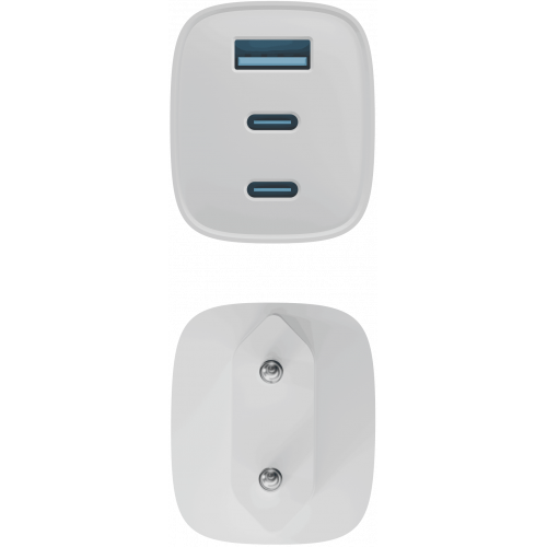 Адаптер питания ISA GaN 65W Type-C/Type-C/USB-A