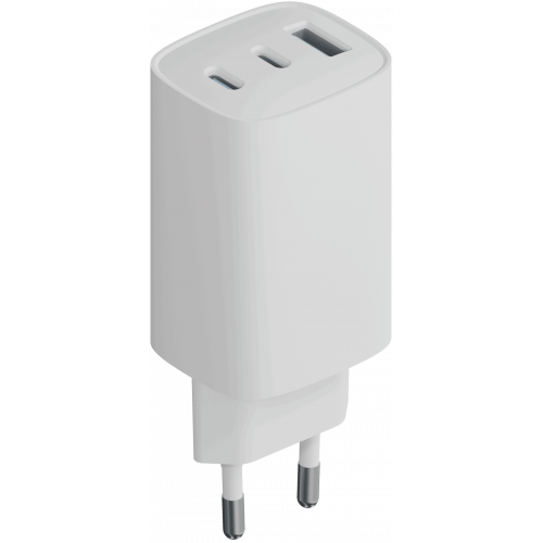Адаптер питания ISA GaN 65W Type-C/Type-C/USB-A