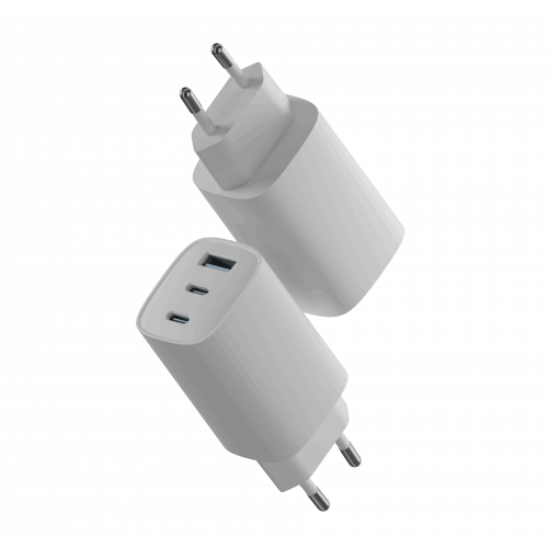 Адаптер питания ISA GaN 65W Type-C/Type-C/USB-A