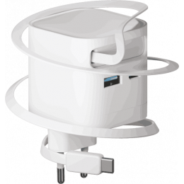 Адаптер питания ISA GaN 65W Type-C/USB-A/ Cabel Type-C