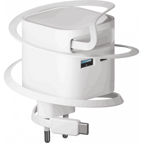 Адаптер питания ISA GaN 65W Type-C/USB-A/ Cabel Type-C