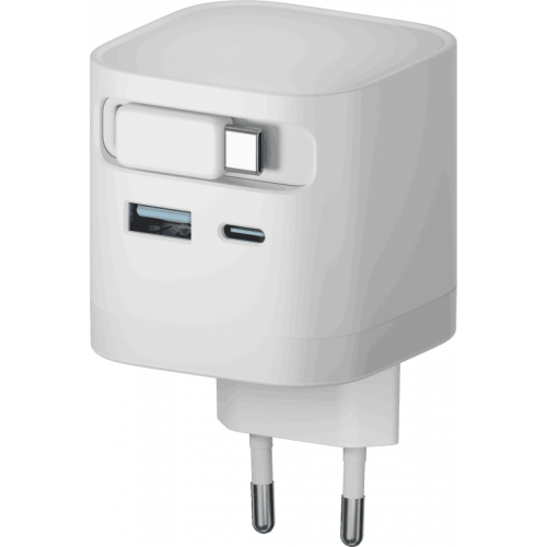 Адаптер питания ISA GaN 65W Type-C/USB-A/ Cabel Type-C