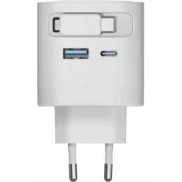 Адаптер питания ISA GaN 65W Type-C/USB-A/ Cabel Type-C