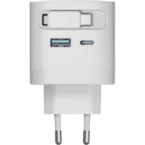 Адаптер питания ISA GaN 65W Type-C/USB-A/ Cabel Type-C