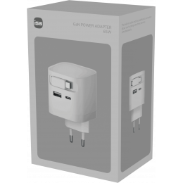 Адаптер питания ISA GaN 65W Type-C/USB-A/ Cabel Type-C
