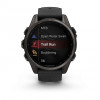 Garmin Fenix 8 43 Amoled Sapphire Carbon Gray DLC Titanium with Black Silicone