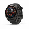 Garmin Fenix 8 43 Amoled Sapphire Carbon Gray DLC Titanium with Black Silicone