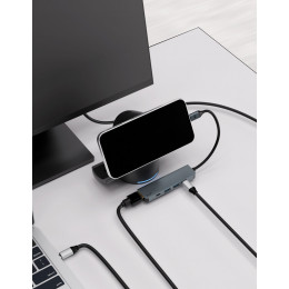 Адаптер VLP Infinity USB-C Hub 5 в 1, графит