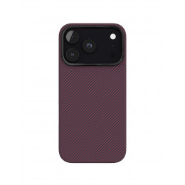 Чехол Защитный VLP Kevlar Case c MagSafe для iPhone 18 Pro, Темно-вишневый