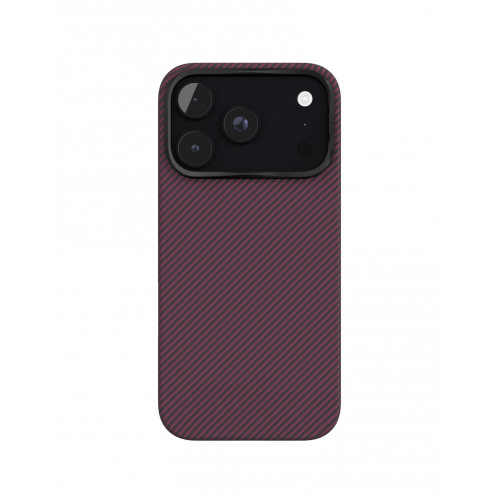 Чехол Защитный VLP Kevlar Case c MagSafe для iPhone 18 Pro Max, Темно-вишневый
