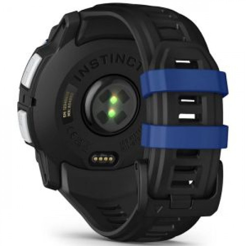 Garmin Instinct 3 50 Solar Whitestone with Black/Bolt Blue Silicone