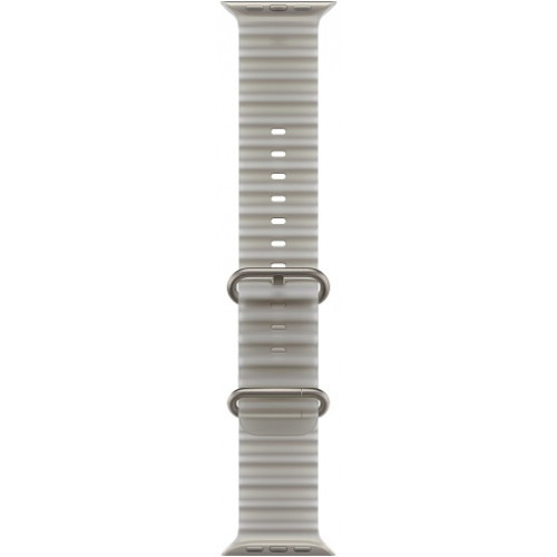 Apple Watch Ultra 4 (2026) 49mm Natural Titanium Case with Translucent Gray Ocean Band