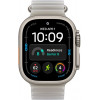 Apple Watch Ultra 4 (2026) 49mm Natural Titanium Case with Translucent Gray Ocean Band