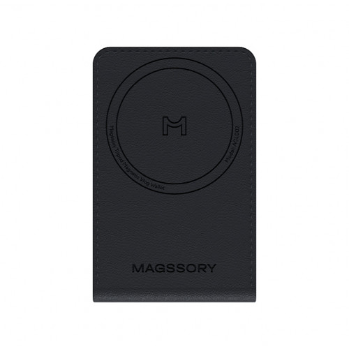 Кошелек-картхолдер с функцией штатива Magssory Tripod Magnetic Vlog Wallet, совместимый с MagSafe (Миднайт)