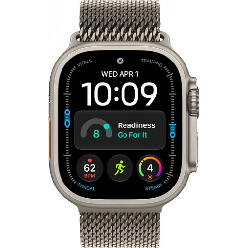 Apple Watch Ultra 4 (2026) 49mm Natural Titanium Case with Natural Titanium Milanese Loop