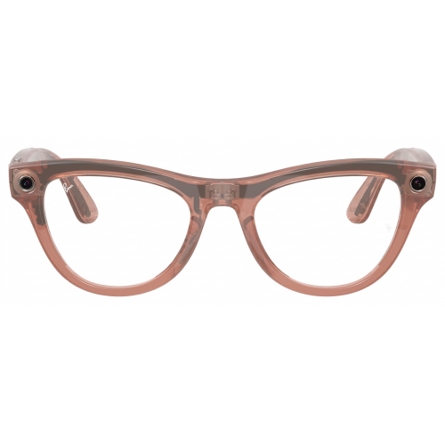 Умные очки Ray-Ban Meta* Skyler Gen 2 Shiny Peach, Фотохромные линзы Clear to Brown Transitions (RW4014)