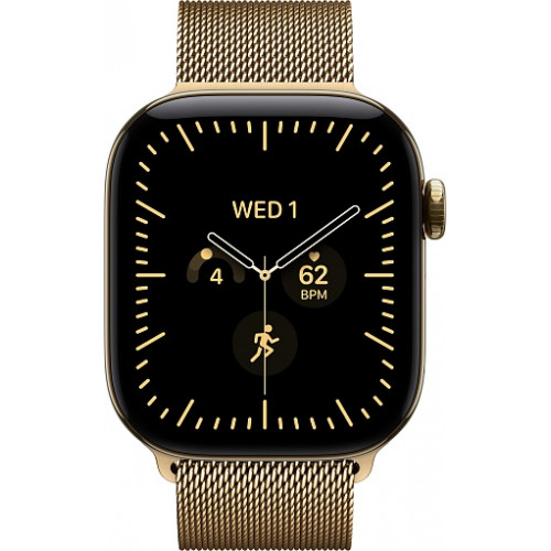 Apple Watch Series 12 42mm Radiant Gold Titanium Case with Milanese Loop Radiant Gold