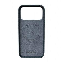Чехол Magssory для iPhone 17 Pro Max, экокожа, MagSafe, midnight