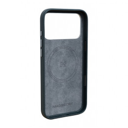 Чехол Magssory для iPhone 17 Pro Max, экокожа, MagSafe, midnight