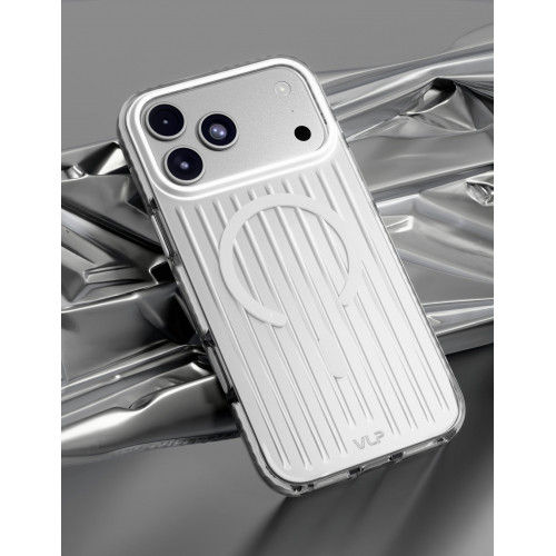 Чехол Защитный VLP Pulse Case c MagSafe для iPhone 18 Pro Max, серебристый