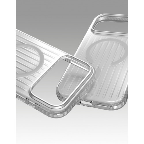 Чехол Защитный VLP Pulse Case c MagSafe для iPhone 18 Pro Max, серебристый