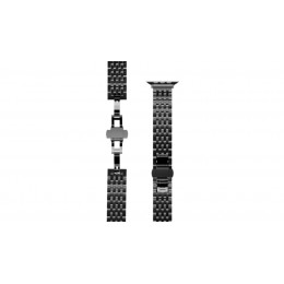 Ремешок из нержавеющей стали VLP Stark Band для Apple Watch 42/44/45/49, черный