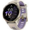 Garmin Forerunner 970 French Gray Soft Gold Titanium French Gray/Translucent Indigo