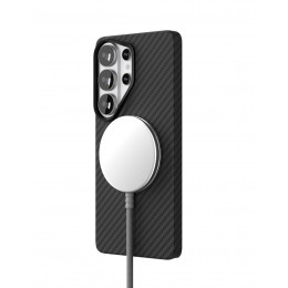 Чехол защитный VLP Kevlar Case c MagSafe Samsung Galaxy S26 Ultra, черный