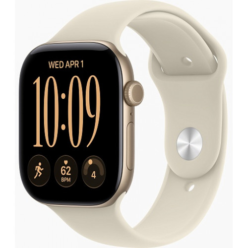 Умные часы Apple Watch Series 12 46mm Light Gold Aluminum Case with Sport Band Sand
