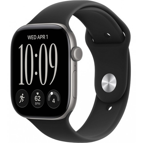 Умные часы Apple Watch Series 12 46mm Space Gray Aluminum Case with Sport Band Black