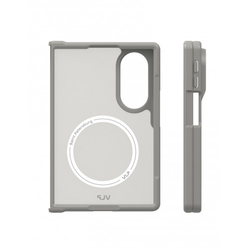 Чехол защитный VLP Moon Case с MagSafe для Samsung Galaxy Z Fold 8, графитовый