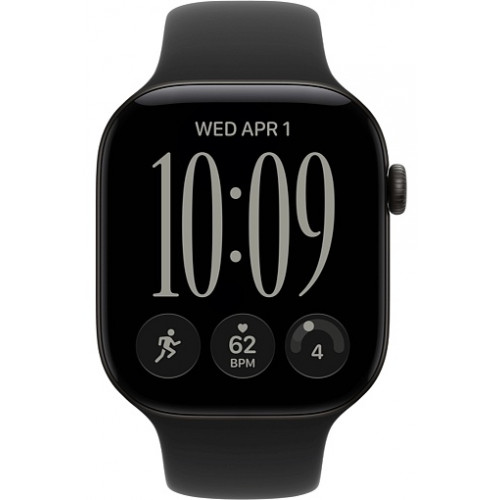 Умные часы Apple Watch Series 12 46mm Black Aluminum Case with Sport Band Black