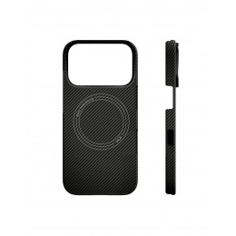 Чехол Защитный VLP Kevlar Case c MagSafe для iPhone 18 Pro, черный