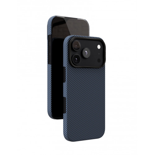 Чехол Защитный VLP Kevlar Case c MagSafe для iPhone 18 Pro, синий