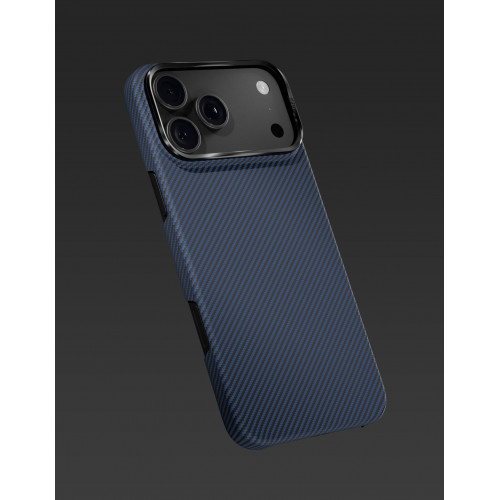 Чехол Защитный VLP Kevlar Case c MagSafe для iPhone 18 Pro, синий