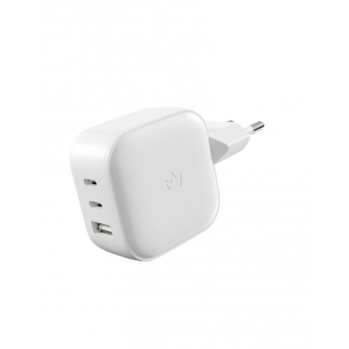 Сетевое зарядное устройство "vlp" 65Вт USB-C+USB-C+USB-A PD QC Белый