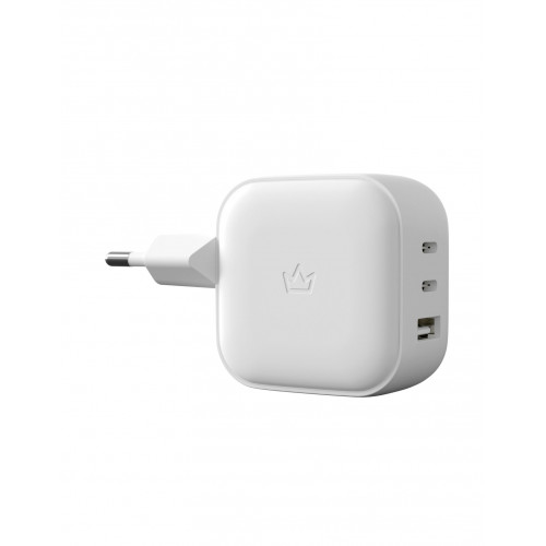 Сетевое зарядное устройство "vlp" 65Вт USB-C+USB-C+USB-A PD QC Белый