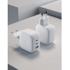 Сетевое зарядное устройство "vlp" 65Вт USB-C+USB-C+USB-A PD QC Белый